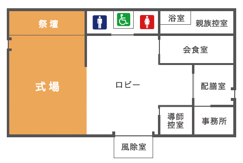 たかせ会館平面図