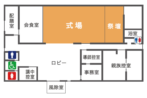 たかせ会館東平面図